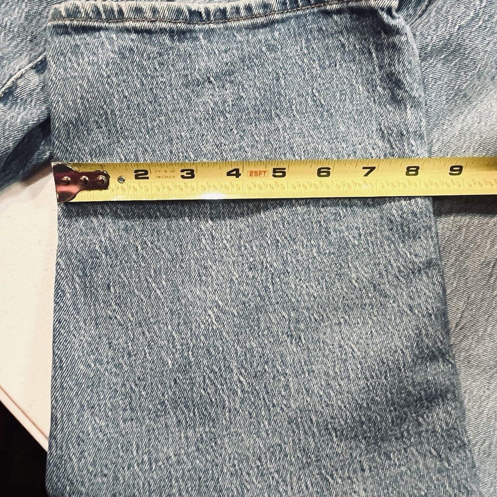 Levis Mens 501 '93 Jeans Mens 36x30 Blue Light Wash Straight Button Fly EUC - Picture 2 of 10